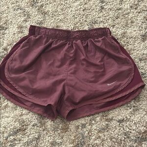 Nike Red Athletic Shorts Lightweight Performance